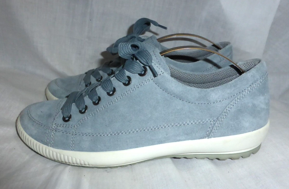 LEGERO WOMENS LACE UP BLUE SUEDE SHOES SNEAKERS TRAINERS UK6 EU39