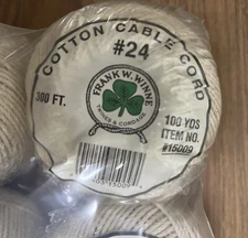 12 Rolls Cotton Twine Natural Cord String 300 feet each roll #24