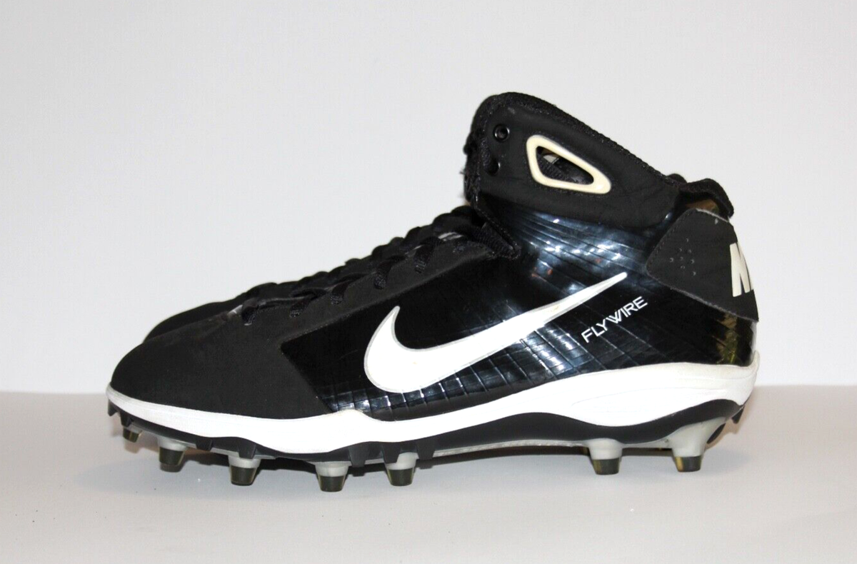 Men's Nike Zoom HyperFly FlyWire 396258-011 Football Cleats Black White  Size 12