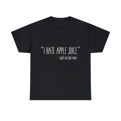 I Hate Apple Juice Funny Kids Graphic Tee Shirt, S-5XL | eBay