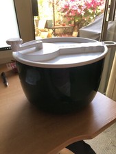Vintage COPCO Salad Spinner #604 Sam Lebowitz Design 9.5" Green/White USA Made!