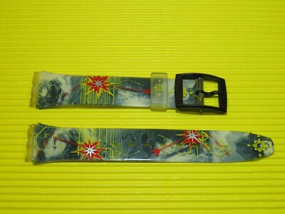 ORIGINAL Swatch - EXPLOSION - Armband 17mm Kunststoff - AGM406