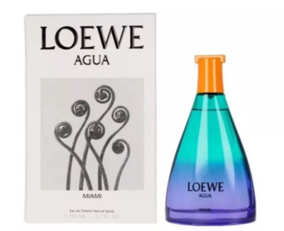 Loewe AGUA MIAMI 100ml Eau de Toilette Spray 3.4 Fl.Oz UNISEX FORMATO ANTIGUO  
