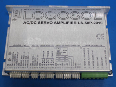 ** Repair Evaluation Only **  Logosol LS-58P-2010 AC/DC Servo Amplifier 12 Amp*