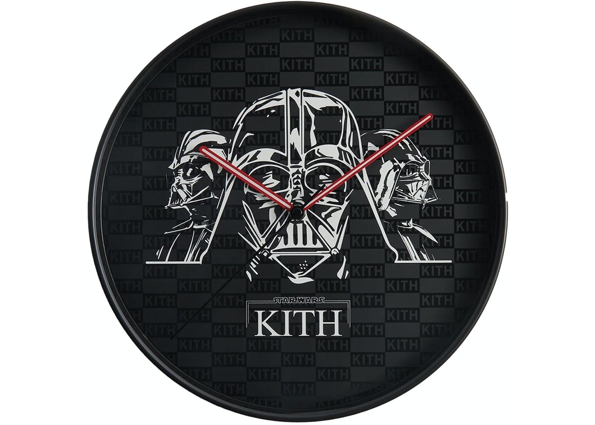 Kith x STAR WARS Darth Vader Wall Clock Black | eBay