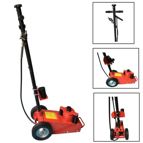 Heavy Duty 22 Ton Air Hydraulic Floor Jack Wheels Lift Truck Shop Equipment
