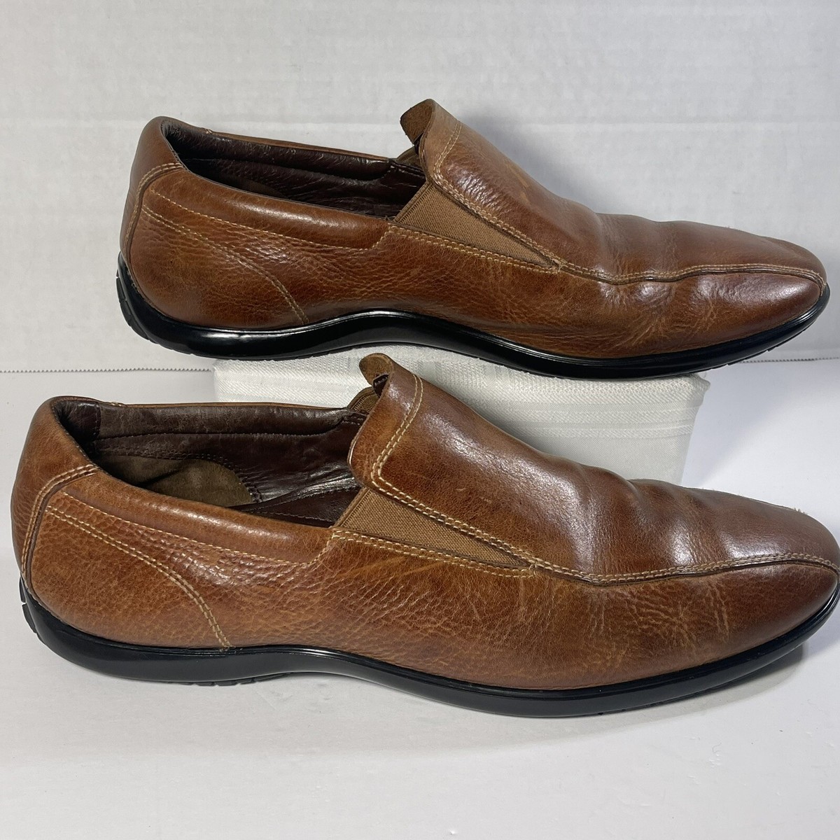 Cole Haan Shoes Mens 11 Brown Leather Slip On Loafers Casual Comfort Walking Cole Haan Shoes Mens 11 M Brown Leather Air | Mercari main image 2