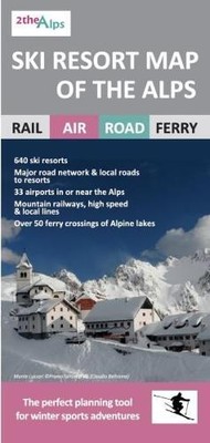 Ski Resort Map of the Alps (Map)