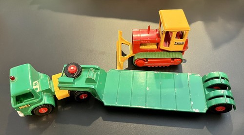 Lesney Matchbox 1966 KING SIZE K17A LAING Decals TRACTOR Low LOADER + BULLDOZER - Picture 11 of 11