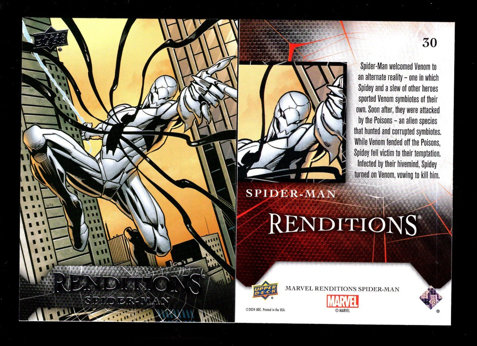 2024 UPPER DECK MARVEL RENDITIONS SPIDER-MAN #30 SPIDER-MAN