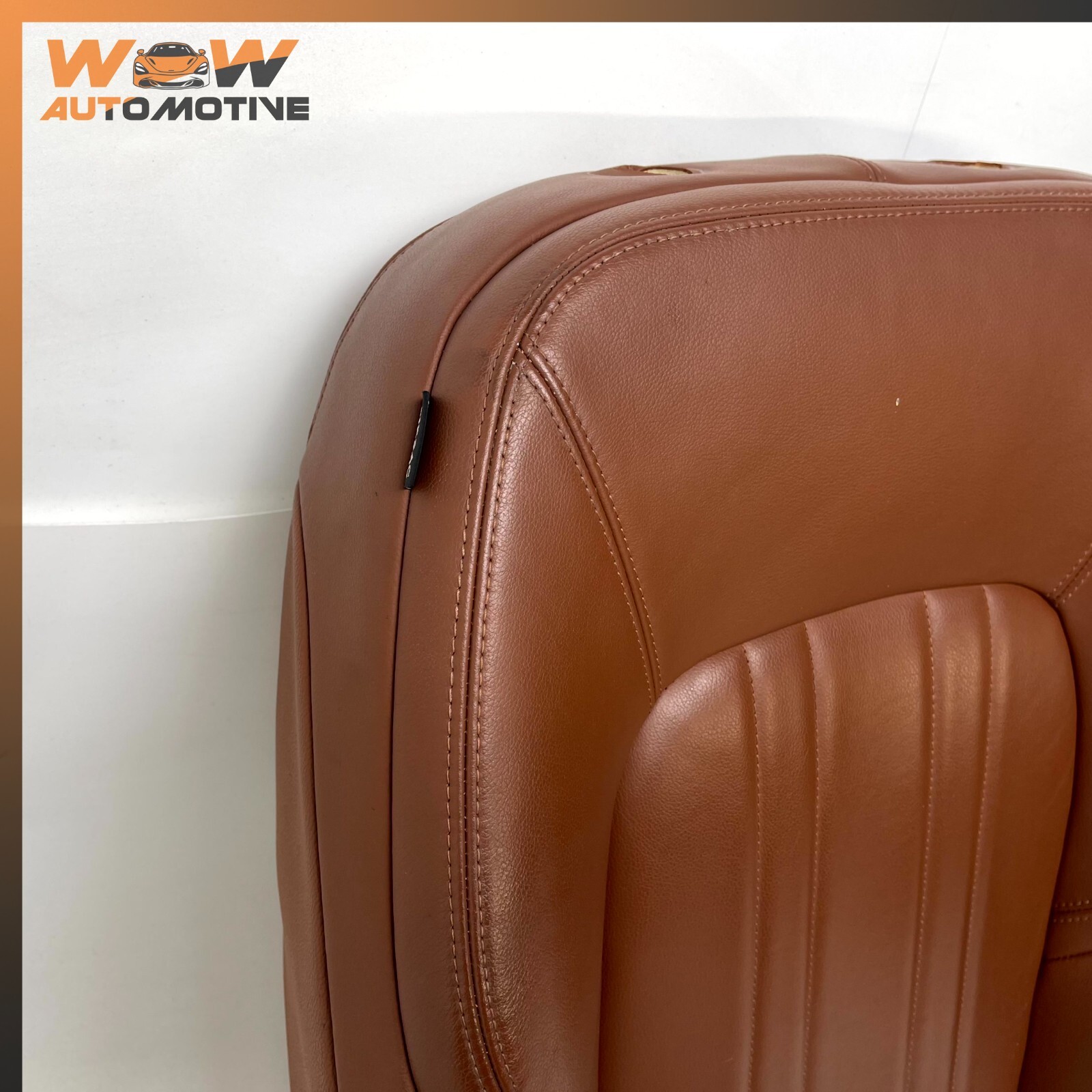 14-17 MASERATI GHIBLI FRONT RIGHT SIDE UPPER SEAT BACK CUSHION BROWN OEM