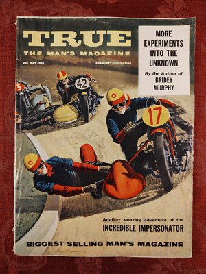 TRUE Magazine May 1956 Cobras Charlie Ponzi Edgar Cayce Morey Bernstein Joe Page