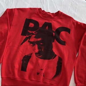 red 2pac sweatshirt