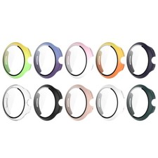 Screen Protector Housing for Watchs 3 41/45mm PC Glass Full Coverage Cover