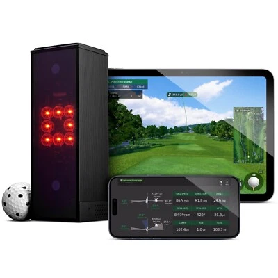 Square Golf Launch Monitor zu Hause drinnen tragbarer realistischer Golfsimulator - Bild 1 von 4
