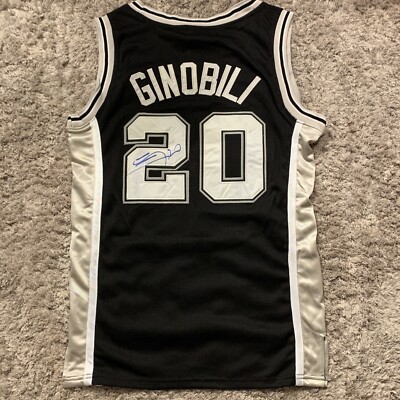 Manu Ginobili (NBA HOF) SIGNED Auto Custom SAN ANTONIO SPURS