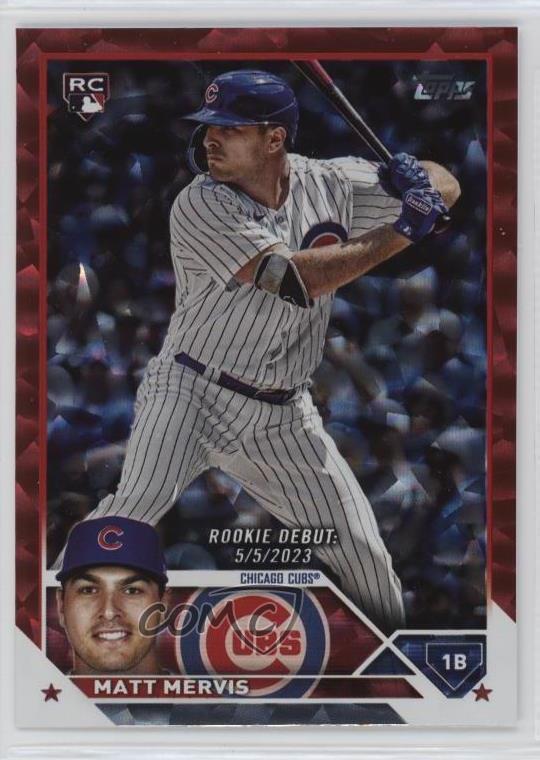 2023 Topps Update Rookie Debut Red Foil /199 Matt Mervis #US236 Rookie RC