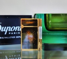 Genuine S.T. Dupont Gatsby Lighter with Gold Trim