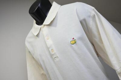 Masters Augusta National Amen Corner Golf Polo Beige Performance Mens Size XL