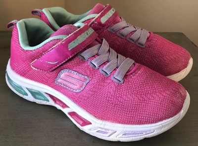 girls pink sketchers