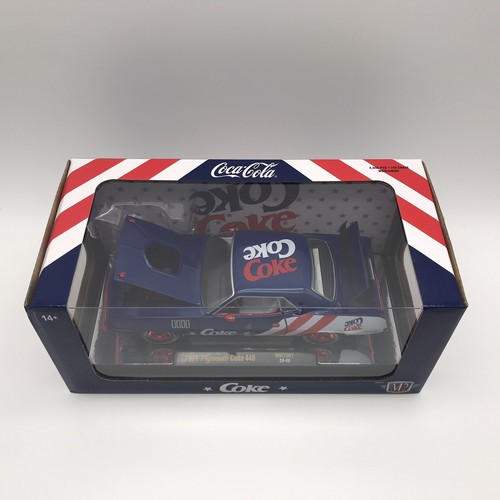 M2 Machines 1/24 1971 Plymouth Cuda 440 Holiday 2024 Coke Chase Red Trim 1/750 - Picture 3 of 4