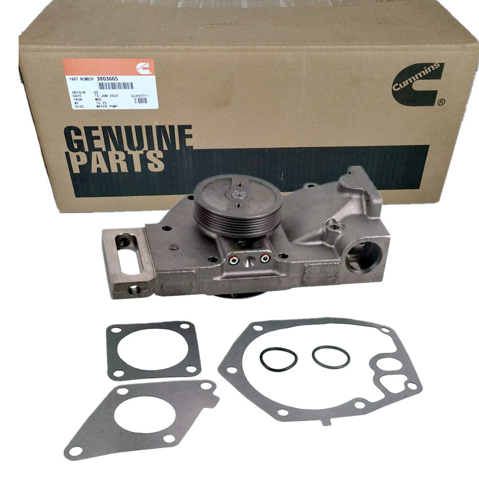 Bomba de agua genuina para repuesto de motor Cummins N14 3803605 3803361 3076529 Foto 2 de 4