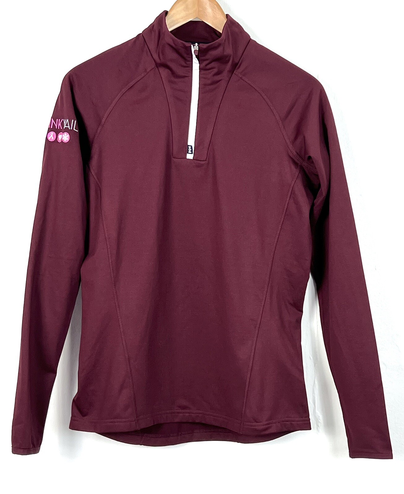 Helly Hansen Half Zip Pullover Base Layer Burgund… - image 1