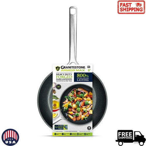 8 In Fry Pan Nonstick Cookware Dishwasher Oven Safe Durable Kitchen Dining New