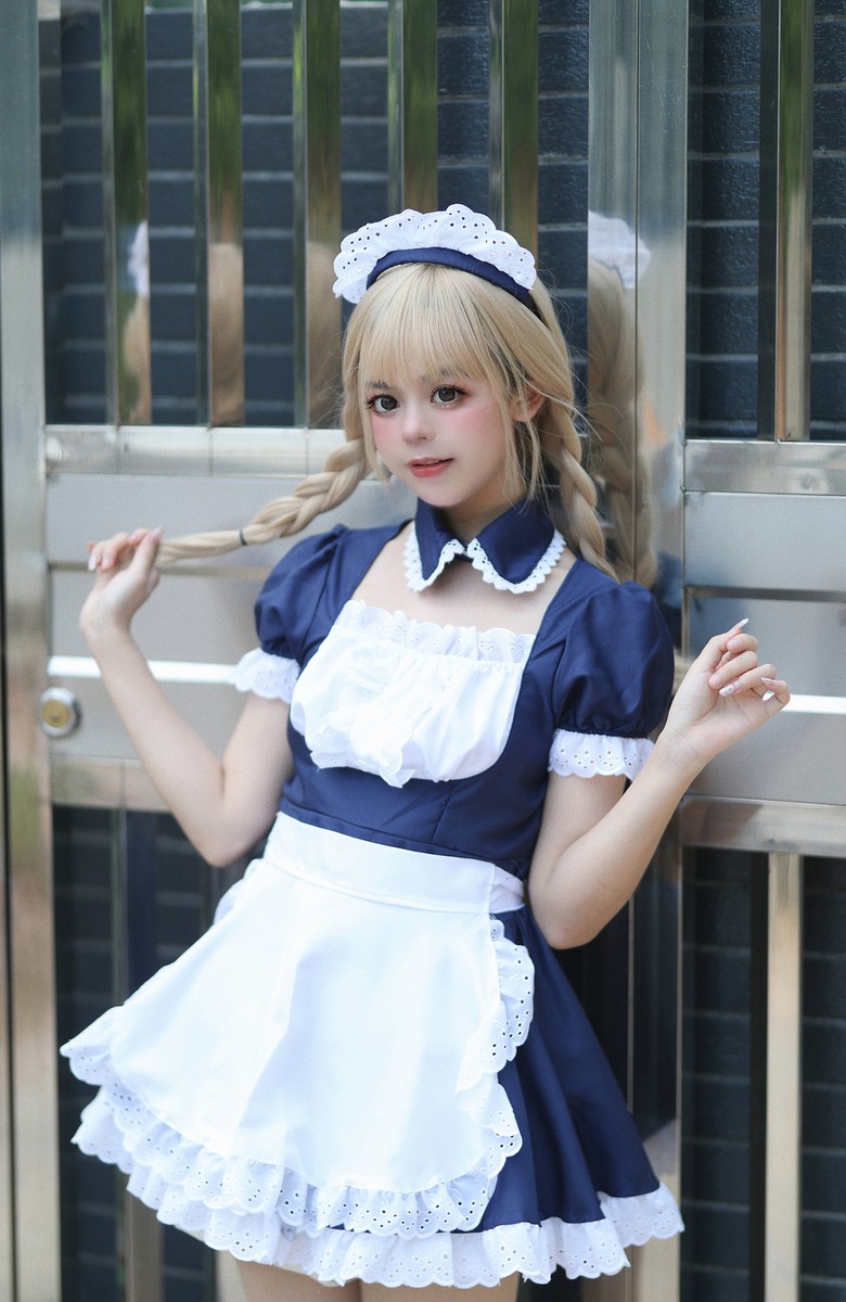 New Blue Day Costume Classic Maid Costume COSPLAY Costume Halloween Costume