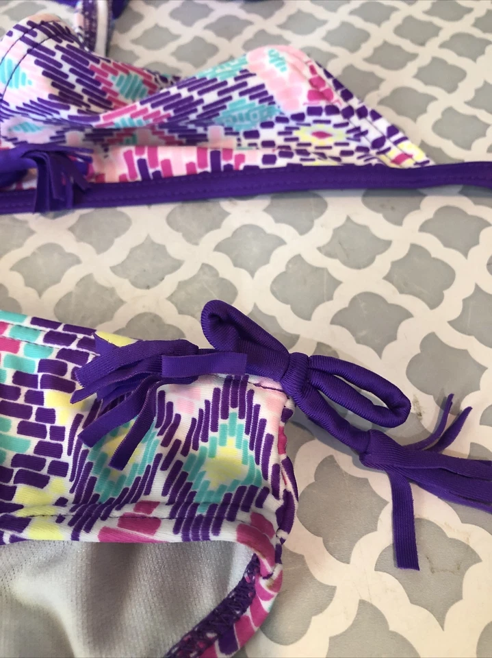 J KHAKI GIRLS TWO PIECE FULLY LINED SWIMSUIT -10 - Image 2 of 4