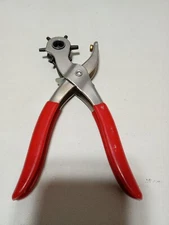 8" Leather Hole Puncher Hand Pliers Tool Pre-owned 