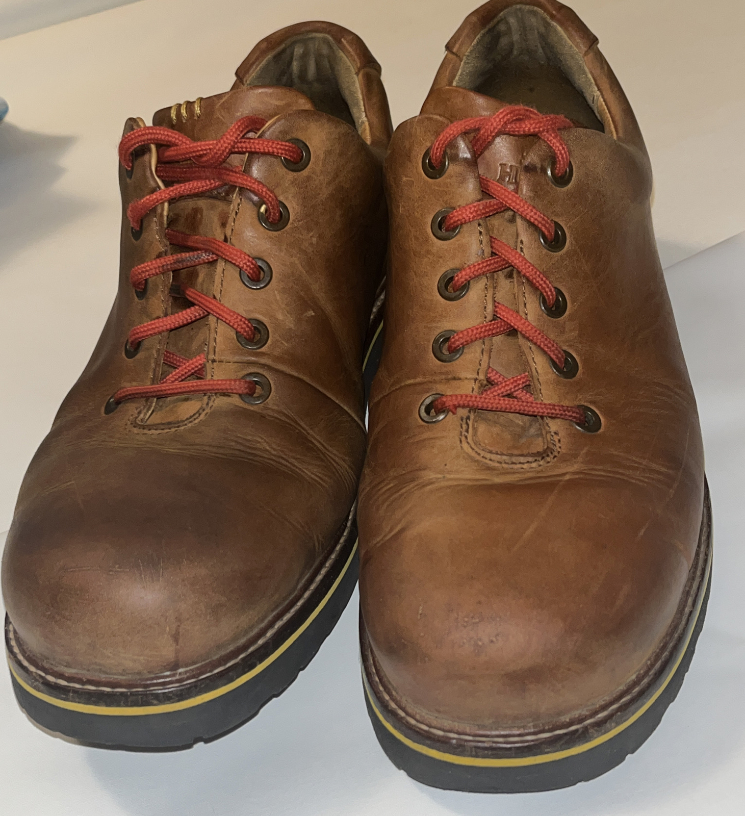 SAOLA Samuel Hubbard Fresh taglia 9 5 M4100 005M uomo pelle marrone Oxford suola Vibram