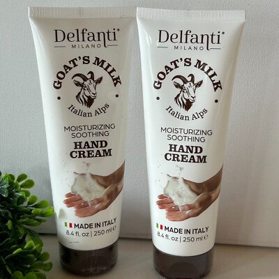 2X Delfanti Milano Goat's Milk Italian Alps Moisturizing Hand