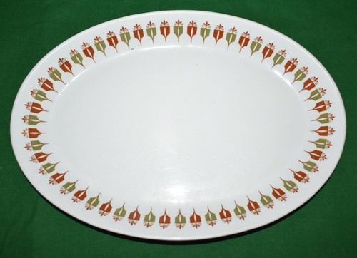 Piatto vintage Siracusa Cina siralite TAVOLA DEL CAPITANO ~ 8" x 11"