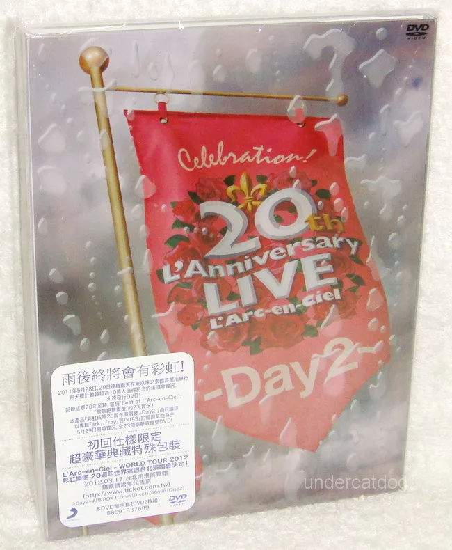 L'Arc~en~Ciel 20th L'Anniversary LIVE Day 2 Taiwan Ltd 2-DVD | eBay