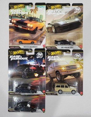 Hot Wheels Premium 25 Years of Fast and Furious 2026 Mix 3 DieCast #2, 3, 4x2, 5