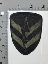 POLO RALPH LAUREN PATCHES BRAND NEW BLACK/OLIVE BOLT SHIELD MILITARY PATCH
