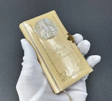 Antique Communion Mini Prayer Book Devotional Amor a Dios in Spanish c1933-1939