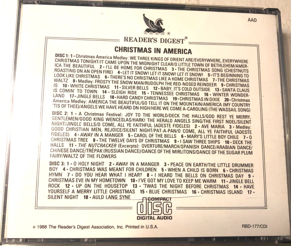 Readers Digest Christmas In America 4x CD Box w Bonus Radio City Music Hall Disc - Image 2 of 4