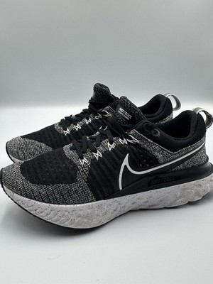 Nike React Infinity Run Flyknit 2 Women's Running Shoes Black/White, Size US 9