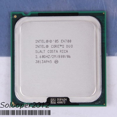     Core 2 Duo E4700 LGA 775 (SLALT) CPU Processor 2.6 GHz *pz