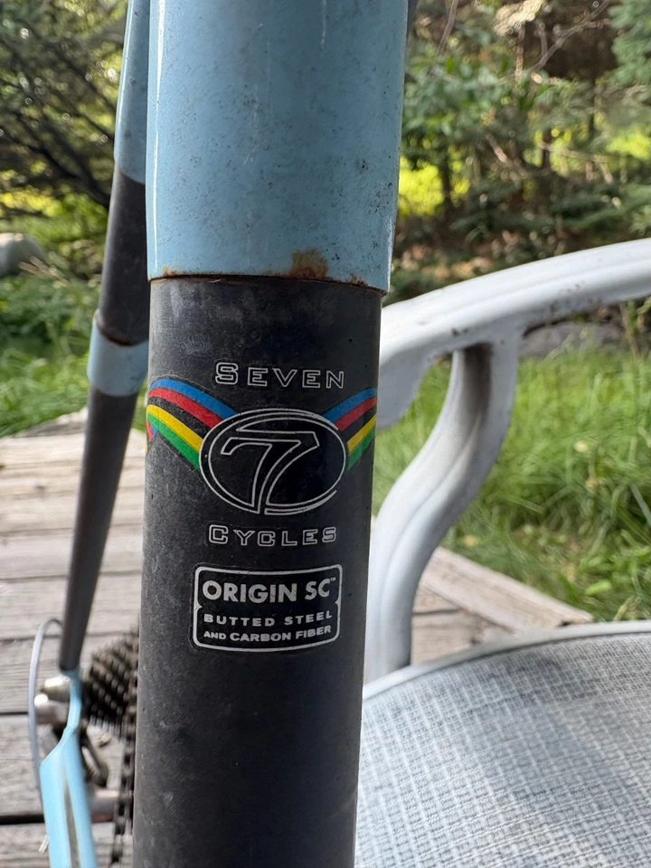 Bicicleta de carretera SEVEN ODONATA de acero y carbono Foto 3 de 4