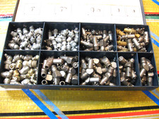 Teens to 50s VINTAGE Alemite Collection GREASE ZERK FITTINGS.