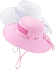 Toddler Baby Sun Hat Kids Summer Sun Hat UV Protection 50 Adjustable Kids Be...