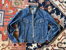 Vintage Lee Rider Denim Trucker Jacket - 70's - Medium 22" PTP - USA 101-J