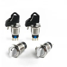 Metal Rotary Switch 16/19/22mm Momentary Latching 2/3 Position IP65 Waterproof