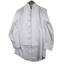 Neil Allyn Tuxedo Shirt White Mens S-30/31 Cotton Collar