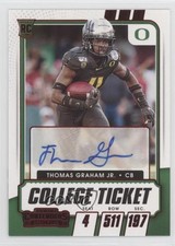 2021 Contenders Draft Picks College Game Ticket Red Thomas Graham Jr Auto 0xi8