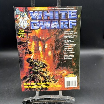 GW White Dwarf  #224 ''Legion of the Damned, Titan Tactics, Chaos Cultis Mag