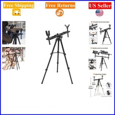 Heavy Duty Aluminum Hunting Tripod 24-42.5" for Rifle  Crossbow Black
